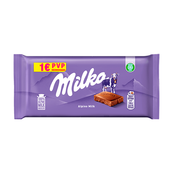 Milka Chocolate con Leche Tabletas de chocolate - 12 unidades de 45g