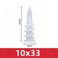 Anclaje De Gypsum Para Tejado 20/50/100Pcs Con Tornillo De Hidratación Para Tabique De Yeso Y Pared Hueca Expansión De Expansión De Nylon Plástico - details 1