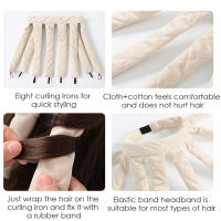 Rizador de Pelo sin Calor - Diadema Durmiente con Tentáculos de Felpa - details 3