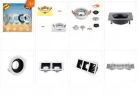 10pcs Instalaciones De Luz LED Redonda Gu10 Soporte De Luz Ajustable Aluminio Caja De Luz LED MR16 Para Vestíbulo - details 1