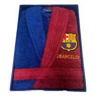 Albornoz de rizo del FC Barcelona 100% algodón 400 gr/m2 - Licencia Oficial - Niños y adultos - Incluye cinturón y bolsillos - Suave y absorbente - Regalo perfecto para seguidores del club - Presentación en caja. - details 5