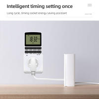 Temporizador Digital Electrónico Para Cocina Con Enchufe De Salida 230V 110V 12/24 Horas Ciclables Programables Con Enchufe EU FR US UK AU - details 3