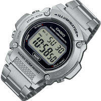 ​reloj deportivo hombre Casio W-219HD-1AV 50m WR luz led 7 años batería correa de acero - details 3
