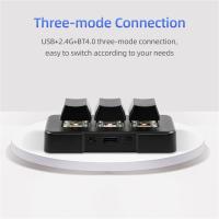 Teclado Pequeño MK321-Pro Con 3 Teclas Mechañicas Azules USB+2.4G+BT Para Oficina Juego Multimedia Personalizado - details 7