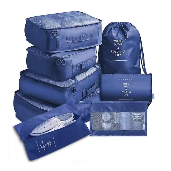 8pcs/set Travel Luggage Organizer Storage Bags Suitcase Packing Set Storage Case - 1