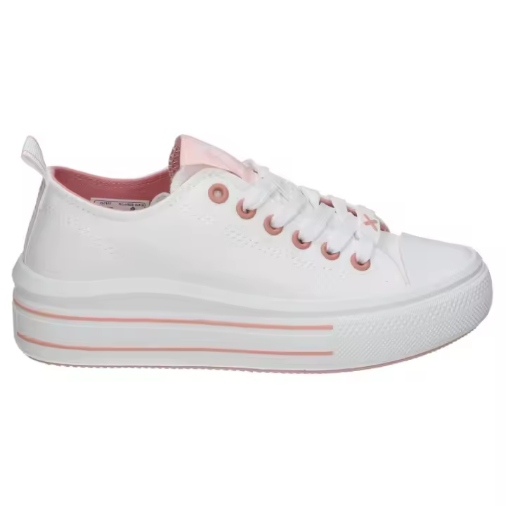 Xti zapatilla lona plataforma para chica 151167 color nude - 1