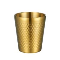 Taza De Cerveza De Acero Inoxidable Con Textura Hamaca Doble Capa Para Bebidas Frías Y Agua Anti-caída Estilo Industrial - details 11