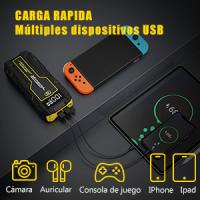 Arrancador de Coches Portátil BRPOM BM501 4000A para Todo Gasolina o 10L de Diésel con Cables Inteligentes, Salida QC3.0 y Espera Larga - details 10