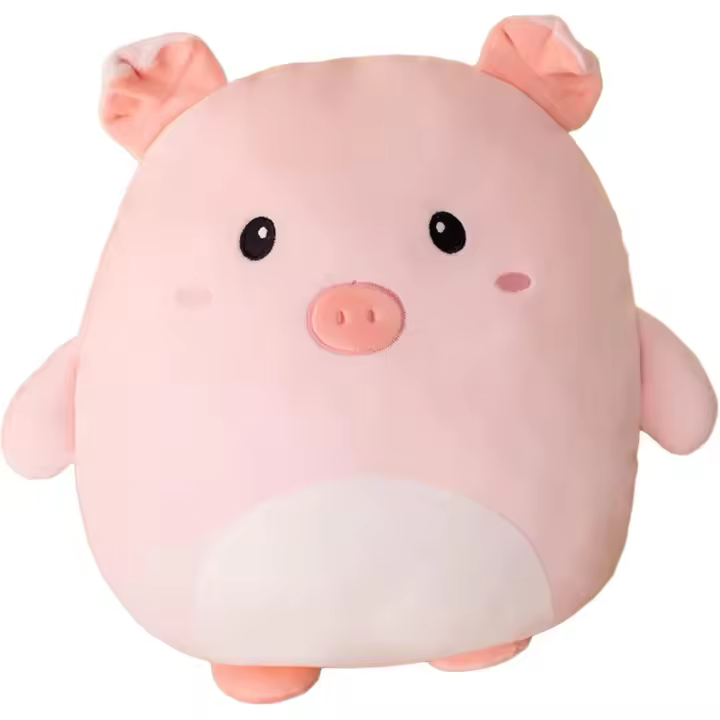 Almohada de peluche de cerdo de 16 pulgadas, bonito juguete de peluche de cerdo rosa, regalo para decoración de habitación, cumpleaños de niños, San Valentín - 1