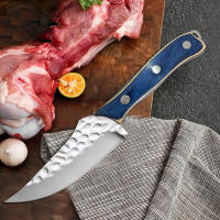 Cuchillo De Cocina 8.2 Pulgadas Con Mango De Madera Sólida Acero Inoxidable Para Uso En Exteriores Camping Barbecue Familiar - details 3