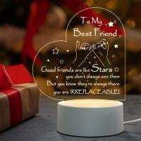 Lámpara De Noche Grabada Para Amigas Regalo De Amistad Para Mujeres Mejor Amiga Regalo Para Cumpleaños Y Navidad Tipo De Lámpara De Noche Forma De Fruta - details 1