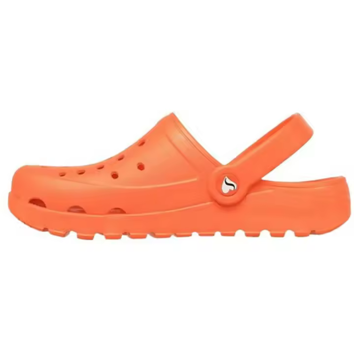 Zuecos Skechers Arch Fit Footsteps para mujer en color naranja - 1