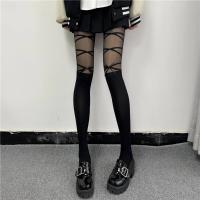 Medias Largas De Mujer Cienkie Sexy Con Volantes Y Cordones Medio Caída Medias Kabaretki Para Loli Material De Algodón - details 6