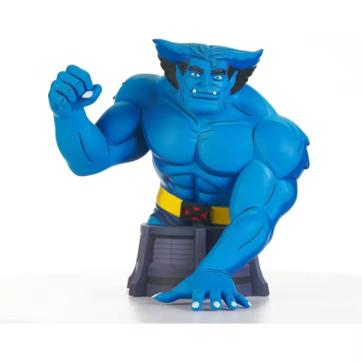 Figura Bestia Busto X-Men Serie Animada Edición Limitada Marvel Estatua 15 cms - 1