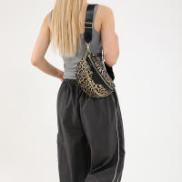 Bolsa De Cintura Para Mujer Con Estampado De Leopardo Bolso De Pecho De Moda Bolsa Cruzada De Hombro Sencilla Bolsa De Teléfono Para Dama - details 1