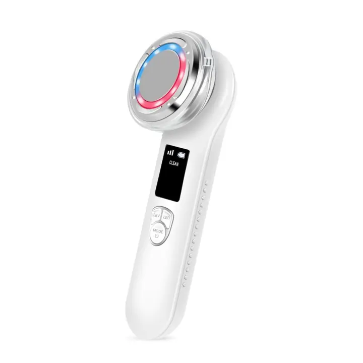 Masajeador Facial Recargable, Aparatos Contra Arruga y Edad, terapia de luz roja para arrugas de cara y Cuello, Varita facial antienvecimiento, Moho frío y artículos de cuidado de La Piel de limpieza profunda. - 1
