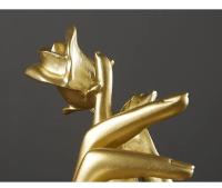 Estatua Creativa De Mano Moderna Y Abstracta En Oro Decoración De Escritorio Para Sala De Estar Y Oficina Accesorios De Regalo De Lujo - details 7