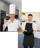 Gorro alto de Chef con tu nombre. Elige la opción que más te guste, gorro y delantal a juego. Ropa de cocina con tu toque personal. - details 10