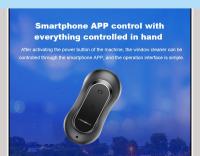 LIECTROUX YW810 Limpiacristales Control Remoto Robot, Rociador de Agua de 2 Vías, Fregado en Seco y Húmedo, Ruta de IA, 2800pa Succión Electrico Navegación Inteligente Maquina con App y Mando, Múltiples Formas de Protección de Seguridad, Negro - details 31