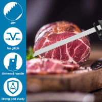 6Pcs Hojas De Sábanas Reciprocantes Para Cortar Carne De Res Con Hueso Hielo Madera Acero Inoxidable 12 Pulgadas 6TPI - details 1
