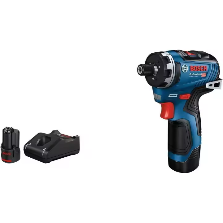 Bosch Professional 12V System GSR 12V-35 HX - Atornillador a batería (Brushless, 35 Nm, Ø máx. tornillo 10 mm, 2 baterías x 3.0 Ah, en caja) - 1