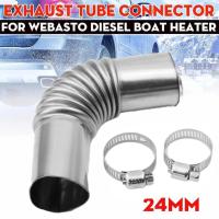 Conector De Tubo De Exhalar Elbowed 24mm Para Calentador De Coche Y Barco Con Clip Pieza De Calentador Webasto Parte De Calefacción De Automóvil - details 12