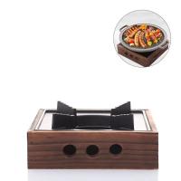 Parrilla Portátil Para Cocinar Cuadrada De Acero Inoxidable Para Uso Doméstico Estufa Sólida Para Hot Pot Y Barbacoa - details 0