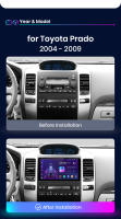 Junsun Radio Coche para Toyota Prado 120 2004 2005 2006 2007 2008 2009 Inalámbrico CarPlay Android Auto AI Voice 2 din Pantalla Coche Android Auto Multimedia Navegación GPS Auto radio - details 7