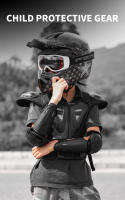 Chaleco De Armadura Para Niños WOSAWE Protector De Espalda Y Pecho Para Motocicleta Equipo De Protección De Motocross Con Esponja Antichoque - details 2