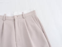 Conjunto De Vestido Y Pantalones Anchos Para Mujer TRAFZA Estilo Retro Sin Espalda Halter Collar Delgado Botones + Cintura Alta Pleated Con Bolsillos - details 13