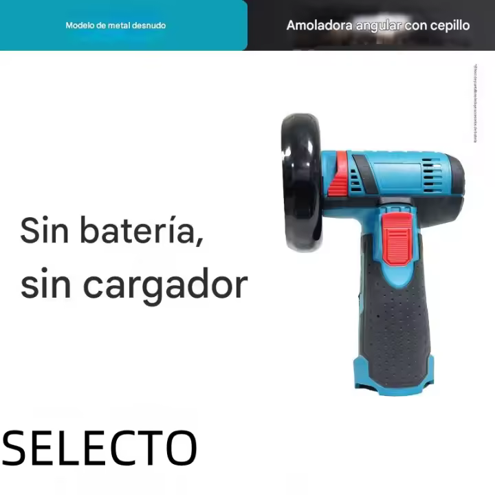 Amoladora Angular Mini 12V Inalámbrica - Multifunción para Pulir, Lijar y Cortar (Ligera + Batería Recargable) - Ideal para Bricolaje en Casa y Taller - 1