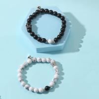 Pulseras magnéticas para parejas, coronas de rey y reina, pulseras para él y para ella, pulseras a juego, regalos para relaciones a larga distancia - details 1