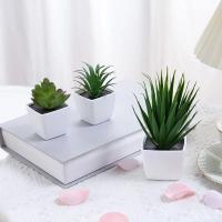 3PCS Bonsái Artificial Para Decoración De Interiores En Hogar Restaurante Y Oficina Planta De Mesa Y Ventana Material Plástico Estilo Bonsái - details 0