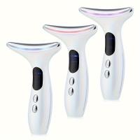 Dispositivo de belleza con terapia de fotones LED para masaje de cuello y cara: máquina de alta frecuencia sin perfume con tratamiento de luz de 3 colores, batería de litio recargable por USB, portátil para horas extras de trabajo y viajes de negocios - details 5
