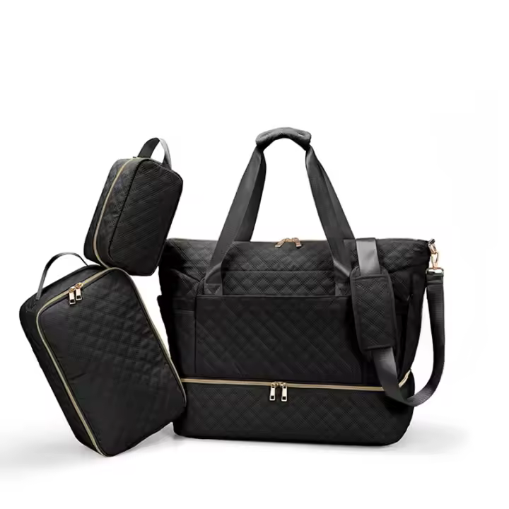 Bolso De Maternidad Grande Capacidad Deportiva Portátil Con Rueda Y Correa Ajustable Para Viajes Bolsa De Mano Para Mamá - 1