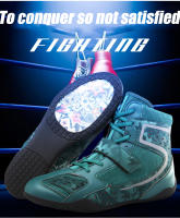 Zapatos De Lucha Profesional Para Niños Transpirables Y Antideslizantes Entrenamiento De Boxeo Y Lucha Deportiva Material Superior De Malla Suela De Goma Talla Verdadera - details 1