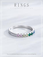 Zenyth-Anillo de Plata de Ley 925 Auténtica para Mujer, sortija de circorita de Colores brillantes, joyería FINA Clásica, sortija de circonita a la moda - details 0