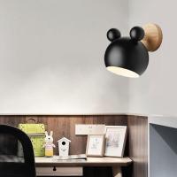 Lámpara de pared Modern color Hierro Mickey lámpara de pared Sala de estar dormitorio habitación decoración nórdica Hogar - details 2