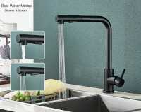 Grifo De Cocina De Acero Inoxidable 304 Con 2 Modos Grifo Moverse Para Fregadero Con Mezclador De Agua Caliente Y Fría Tapón De Spra No Incluido - details 1