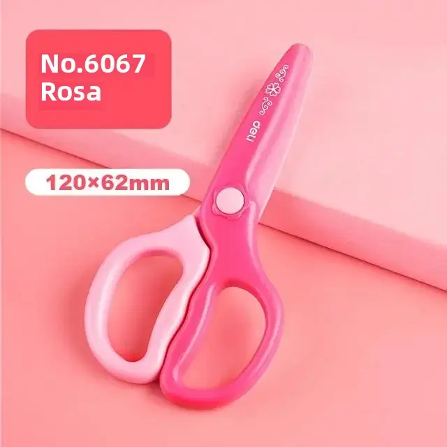 Tijeras De Estudiante Lindas Y Divertidas Para Niños Deli Para Manualidades Y Papel Portátiles Suministros Escolares - 1