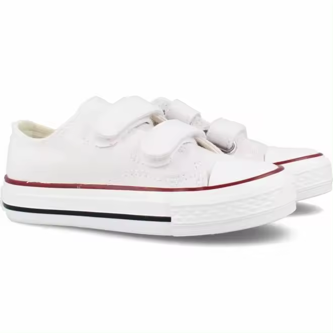Zapatillas bambas de lona y puntera de goma de Andy-Z con velcro - 1