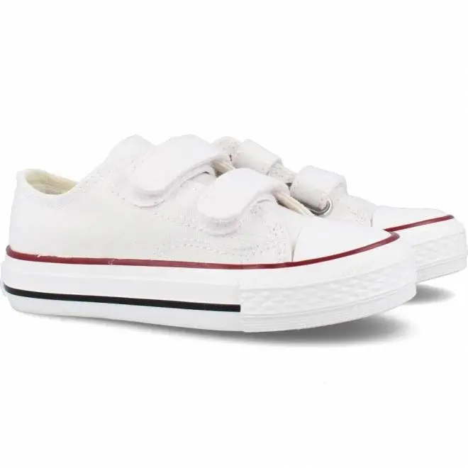 Zapatillas bambas de lona y puntera de goma de Andy-Z con velcro - 1