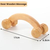 Rodillo De Masaje De Madera Gua Sha Tablero De Masaje Para Cuerpo Herramienta De Terapia Relajante Para Pies Rostro Hombros Cuello Y Manos - details 8