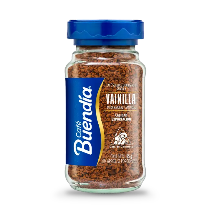 Café Buendia Sabor Vainilla 85 g - Soluble Iiofilizado de Calidad Superior - Qumir - 1