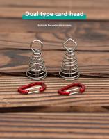 Gancho De Madera Y Acero Inoxidable Para Camping Y Aventuras Al Aire Libre Hebilla De Octopus Para Cordones Y Cuerda De Remolque Fijación De Tents Accesorio De Camping - details 2