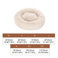 New Calming Dog Bed for Large Dogs Donut Washable Large Pet Bed Anti Anxiety Round Fluffy Plush Faux Fur Dog Bed - details 2