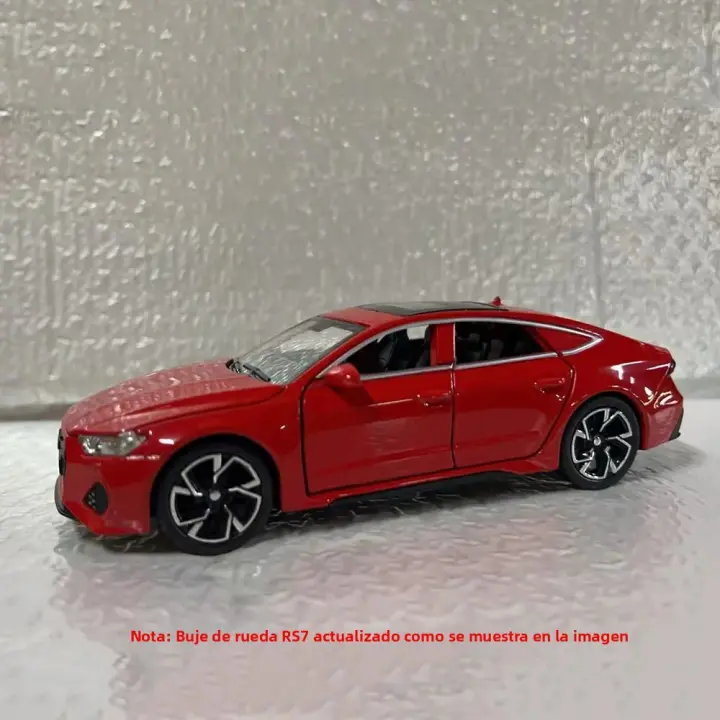 Audi RS7 Sportback Modelo a Escala 1:32 En Metal Con 6 Puertas Abiertas Y Neumáticos De Goma Juguetes De Vehículo Ornamentales Para Regalos - 1