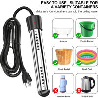 Calentador de Agua Eléctrico de Inmersión Portátil - Potente 1500W, Calentamiento Rápido, Ideal para Camping, Piscinas y Más, Disponible en Colores Negro, Rosa y Amarillo - details 4