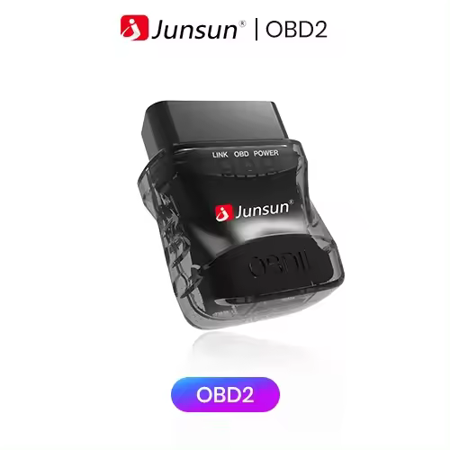 Junsun Tech Escáner automático mini ELM327 Bluetooth 4.0 OBD2 V3 Adaptador Herramienta de diagnóstico para coche Escáner para accesorios de coche Junsun DVD - 1