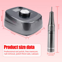 Profesional Recargable Portátil Torno De Uñas Eléctrico Pulidora Manicura Máquina Para Uñas De Acrílico Y Gel 40000 RPM - details 6